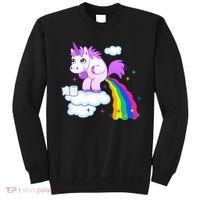 Unicorn Pooping A Rainbow Sweatshirt thumb 0