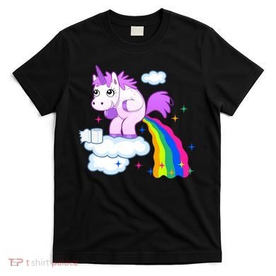 Unicorn Pooping A Rainbow T-Shirt
