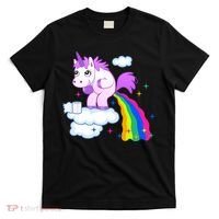 Unicorn Pooping A Rainbow T-Shirt thumb 0
