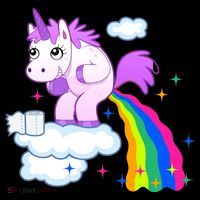 Unicorn Pooping A Rainbow T-Shirt thumb 7