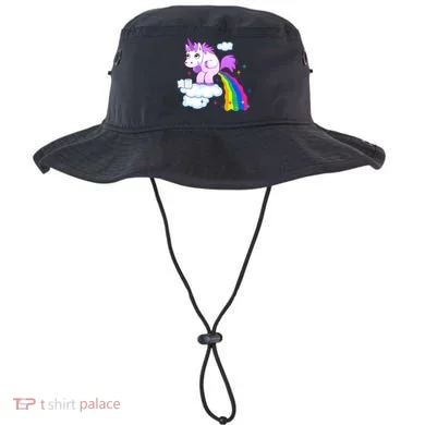 Unicorn Pooping A Rainbow Bucket Hat