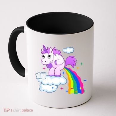Unicorn Pooping A Rainbow Coffee Mug