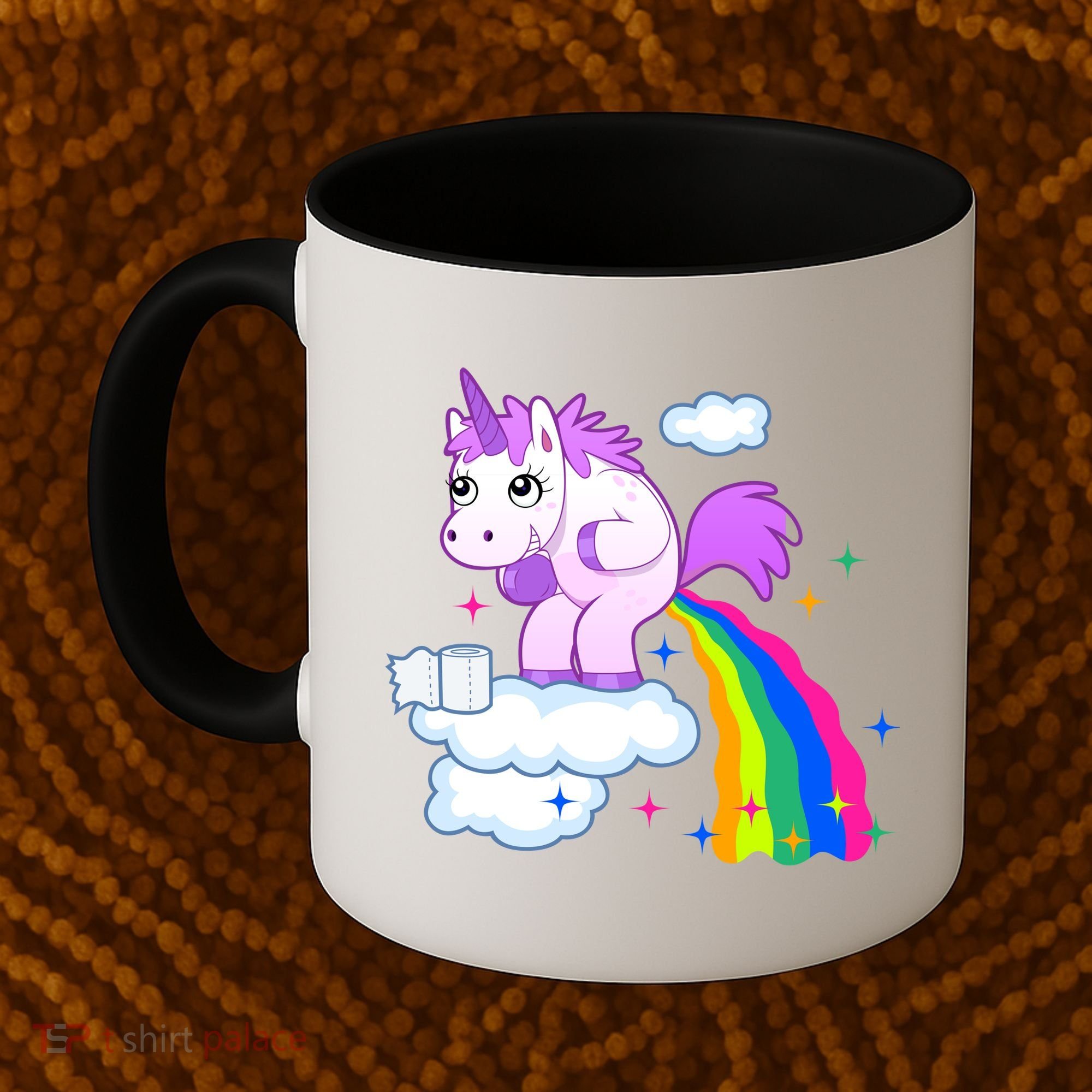 Unicorn Pooping A Rainbow Coffee Mug