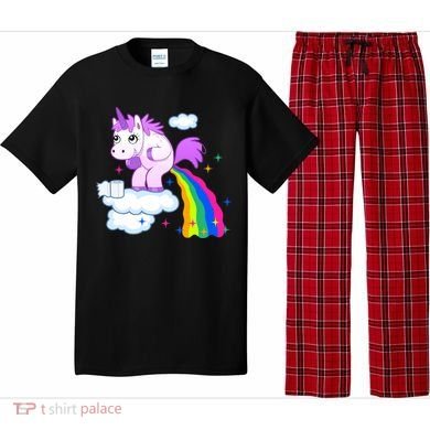 Unicorn Pooping A Rainbow Pajama Set