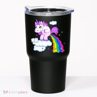 Unicorn Pooping A Rainbow Tumbler