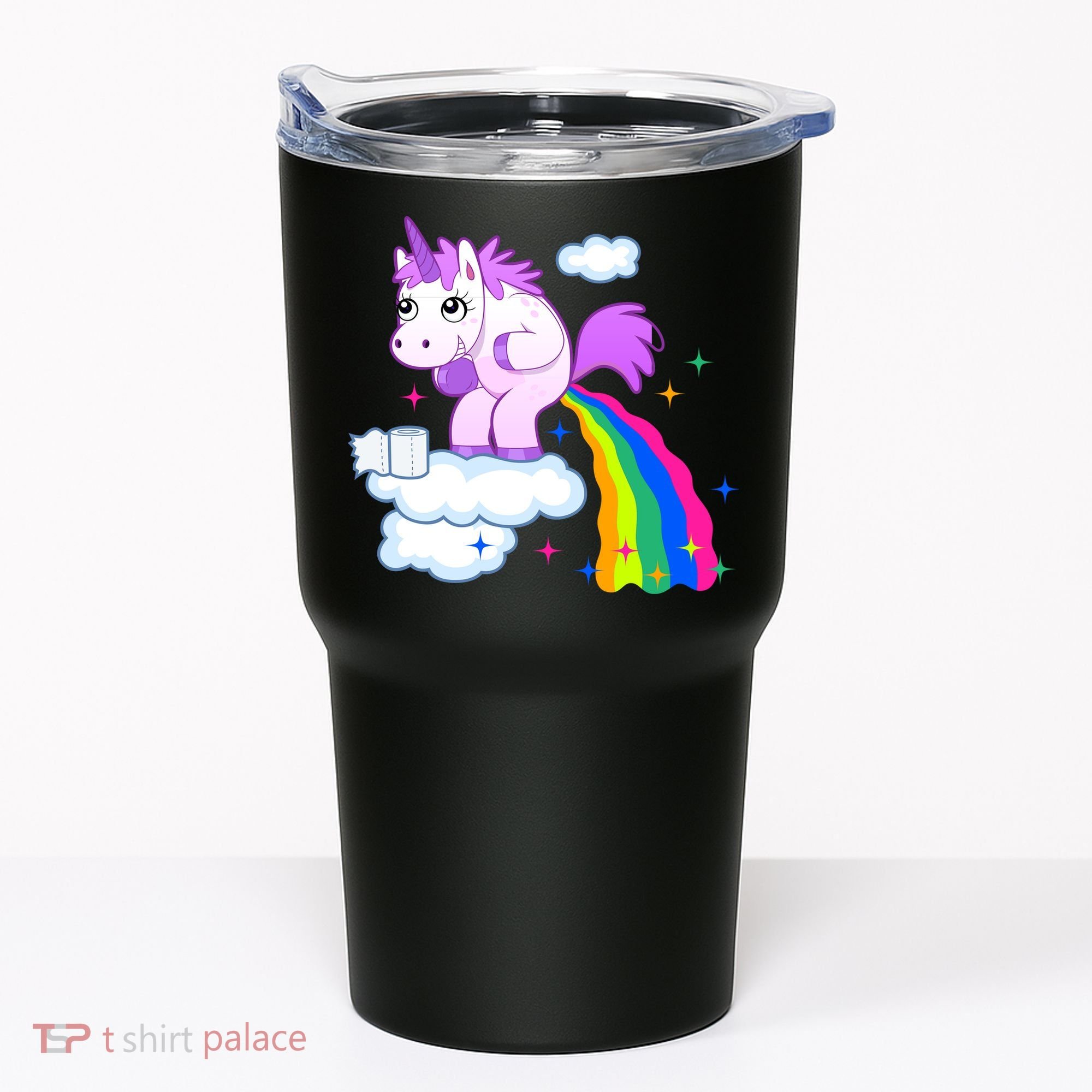 Unicorn Pooping A Rainbow Tumbler