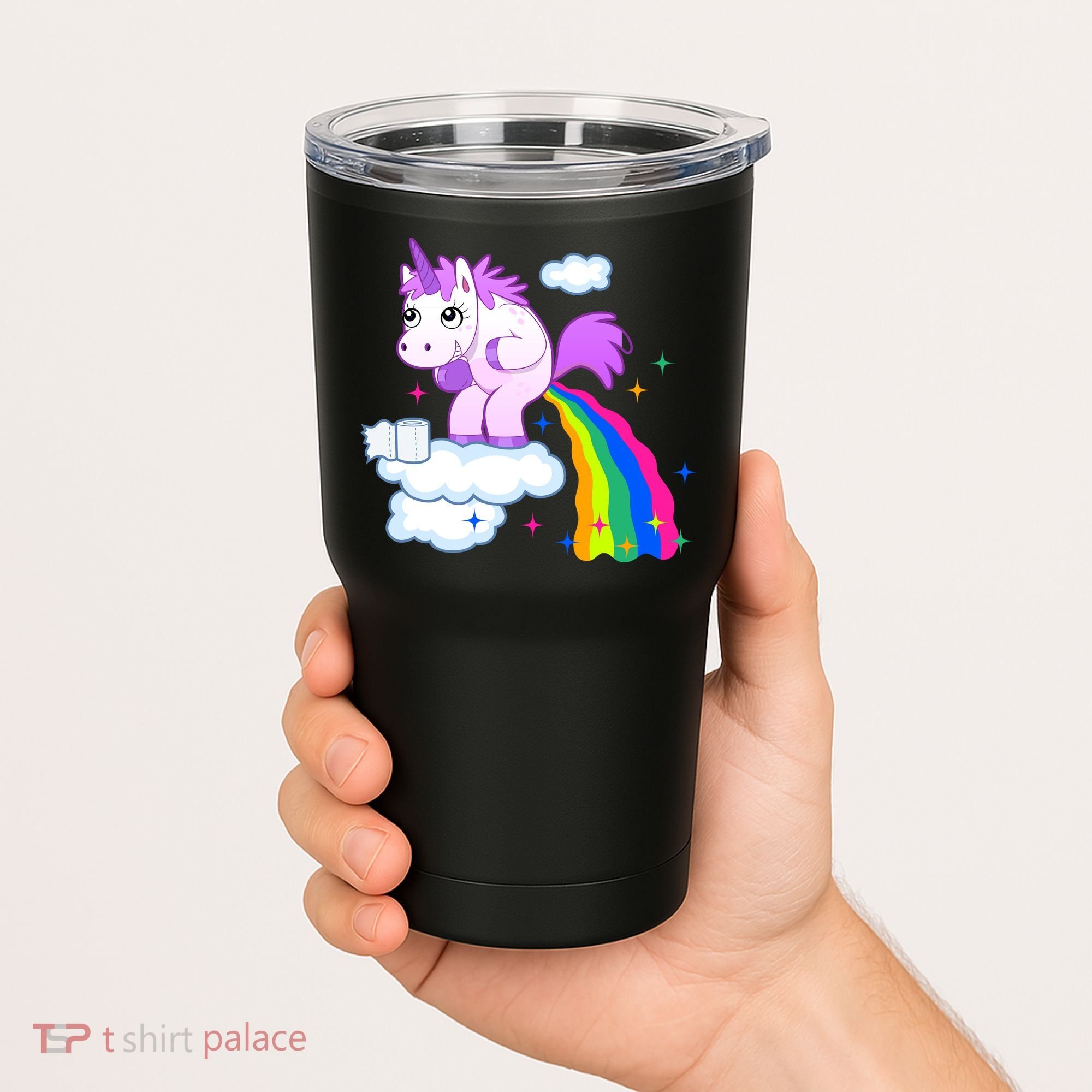Unicorn Pooping A Rainbow Tumbler