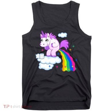 Unicorn Pooping A Rainbow Tank Top