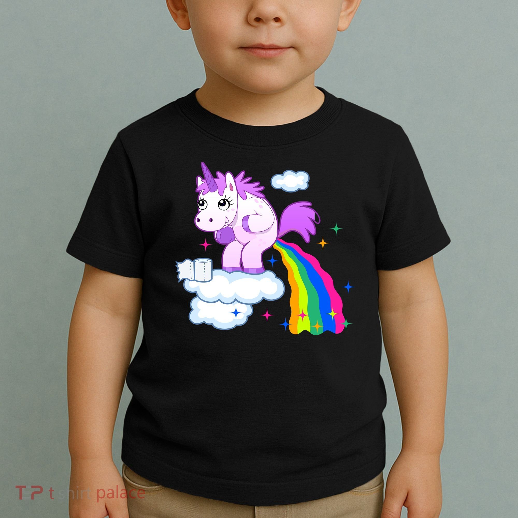 Unicorn Pooping A Rainbow Toddler T-Shirt