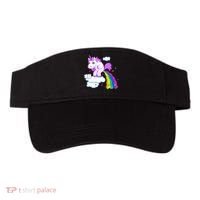 Unicorn Pooping A Rainbow Visor thumb 0
