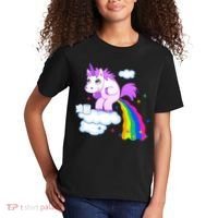 Unicorn Pooping A Rainbow Kids T-Shirt thumb 2
