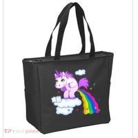 Unicorn Pooping A Rainbow Tote Bag thumb 2