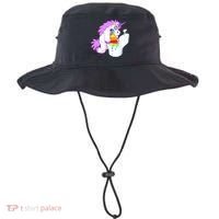 Unicorn Pukes Rainbow In The Toilet Bucket Hat thumb 0