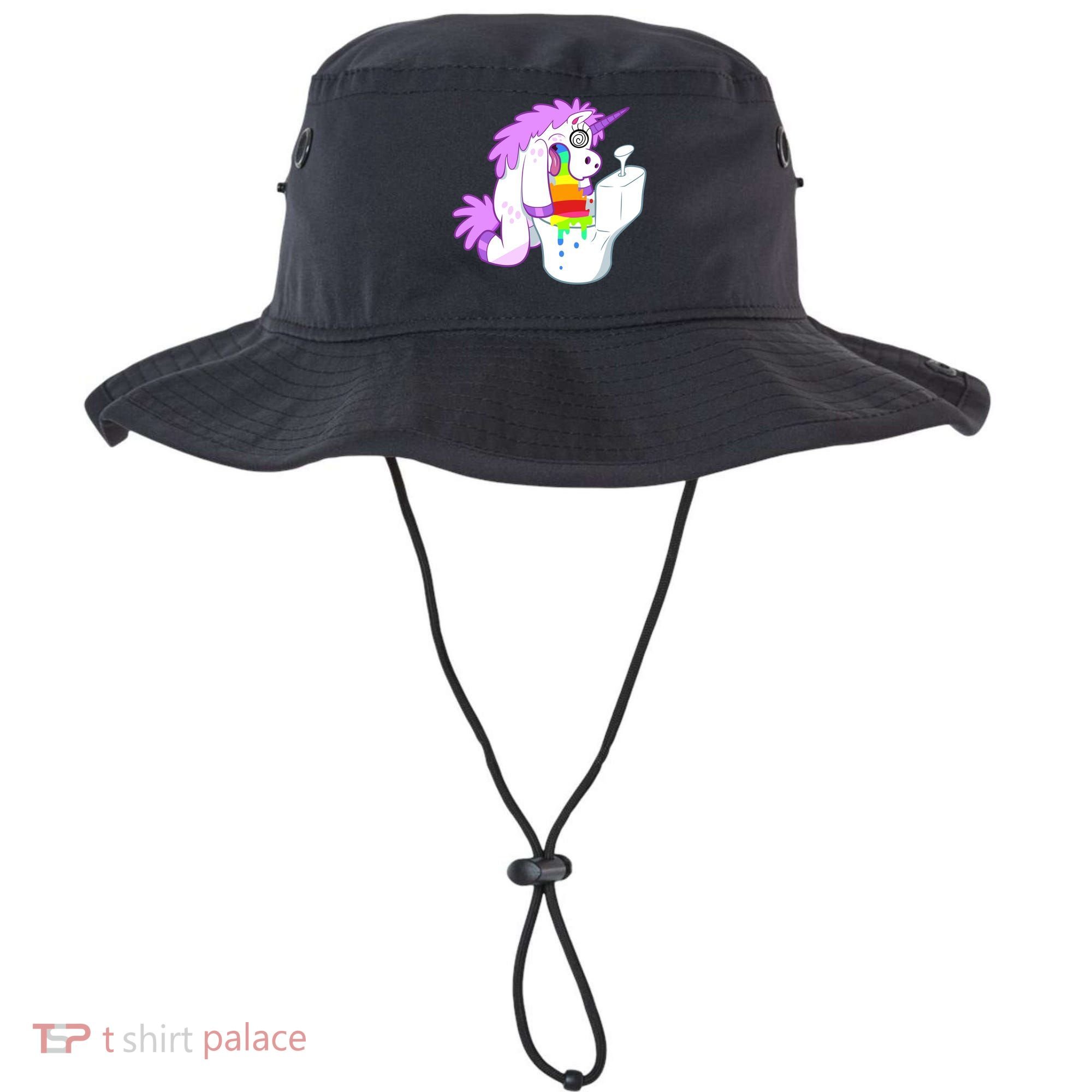 Unicorn Pukes Rainbow In The Toilet Bucket Hat