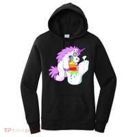 Unicorn Pukes Rainbow In The Toilet Women's Hoodie thumb 0