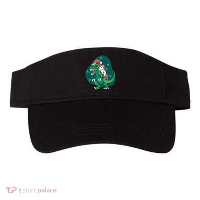 Unicorn Ridding Dinosaur Christmas Visor