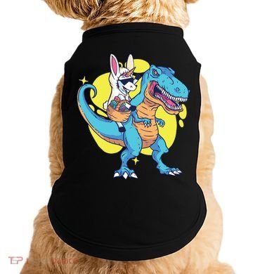 Unicorn Riding Trex Easter Doggie Tank