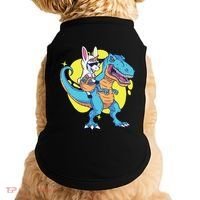 Unicorn Riding Trex Easter Doggie Tank thumb 0