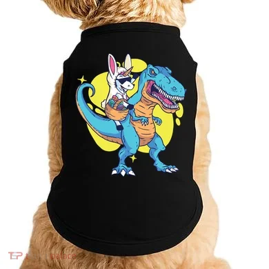 Unicorn Riding Trex Easter Doggie Tank