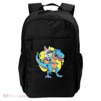 Unicorn Riding Trex Easter Backpack thumb 0