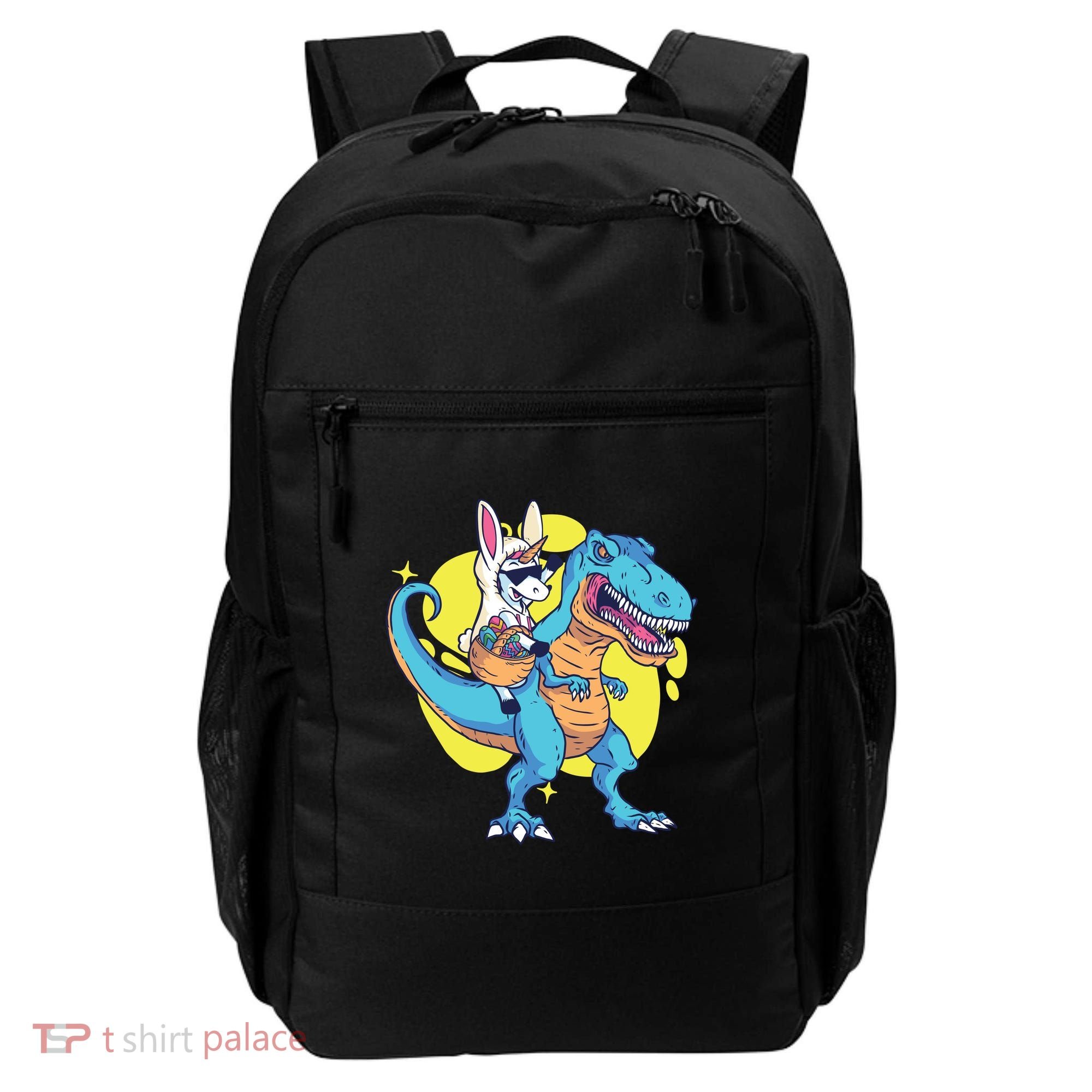 Unicorn Riding Trex Easter Backpack