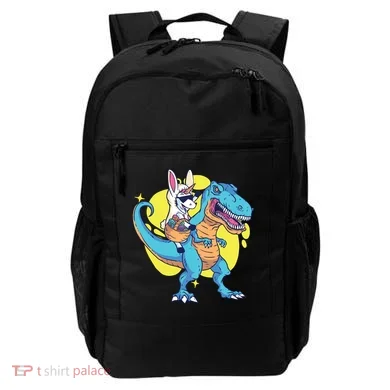 Unicorn Riding Trex Easter Backpack