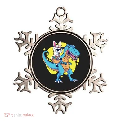Unicorn Riding Trex Easter Ornament