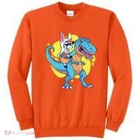 Unicorn Riding Trex Easter Sweatshirt thumb 0