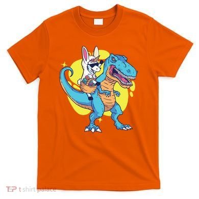 Unicorn Riding Trex Easter T-Shirt
