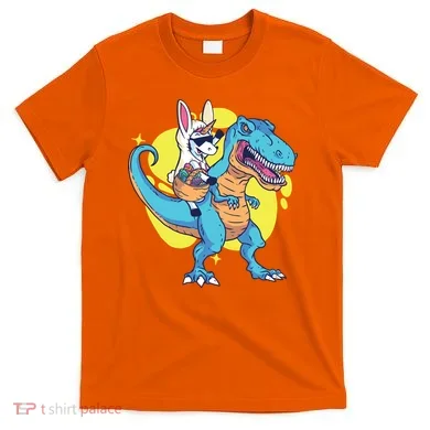 Unicorn Riding Trex Easter T-Shirt
