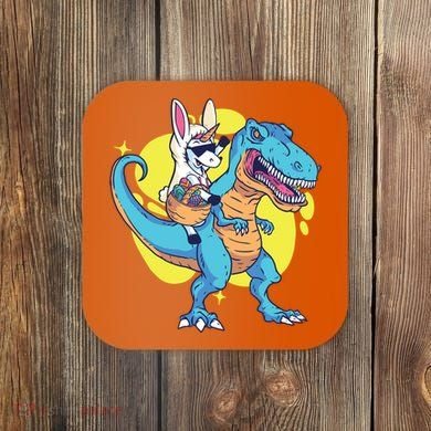 Unicorn Riding Trex Easter Coaster