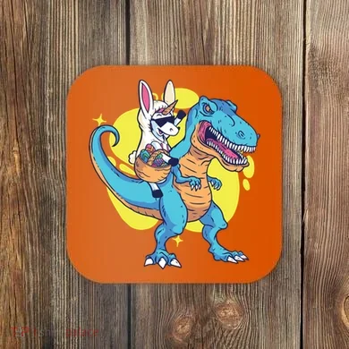Unicorn Riding Trex Easter Coaster