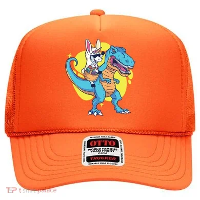 Unicorn Riding Trex Easter Hat