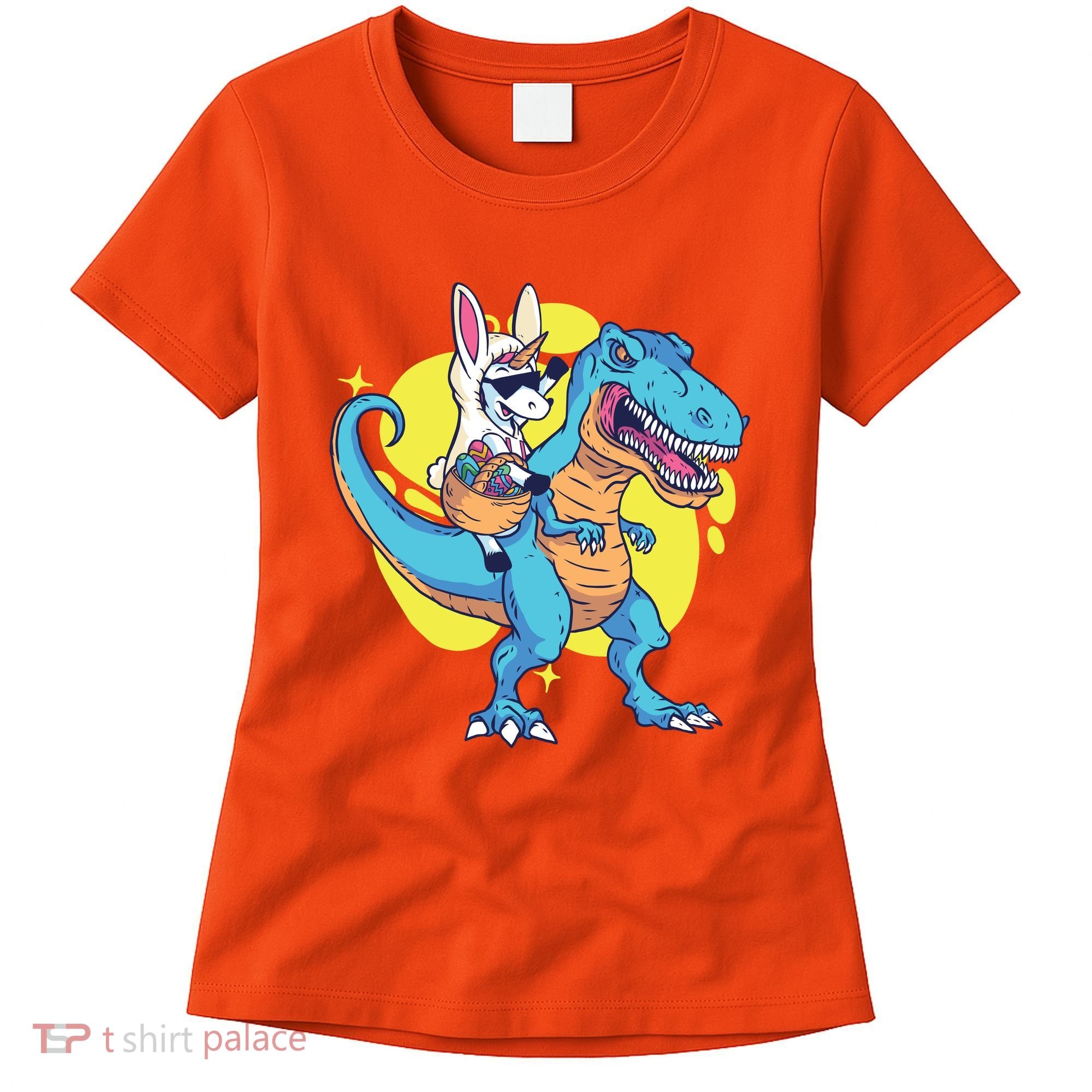 Unicorn Riding Trex Easter Women's T-Shirt