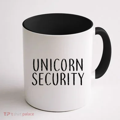 Unicorn Security Coffee Mug back