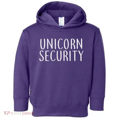 Unicorn Security Toddler Hoodie