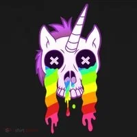 Unicorn Skull Rainbow Doggie Tank thumb 4