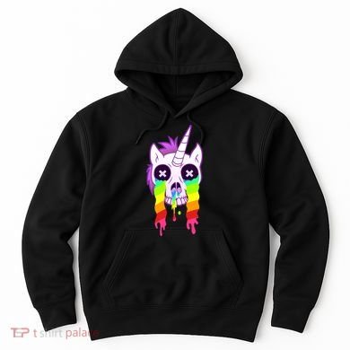 Unicorn Skull Rainbow Hoodie