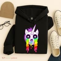 Unicorn Skull Rainbow Hoodie thumb 4