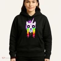Unicorn Skull Rainbow Hoodie thumb 5