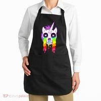 Unicorn Skull Rainbow Apron thumb 2
