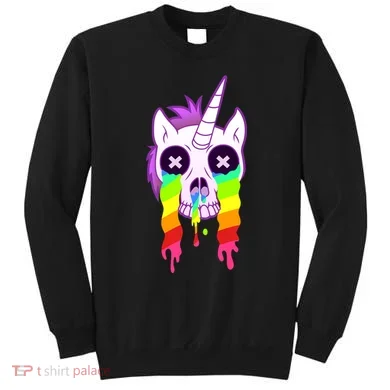 Unicorn Skull Rainbow Sweatshirt