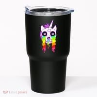 Unicorn Skull Rainbow Tumbler thumb 0