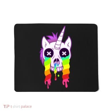Unicorn Skull Rainbow Mousepad