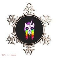 Unicorn Skull Rainbow Ornament thumb 0