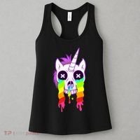 Unicorn Skull Rainbow Women's Tank Top thumb 3