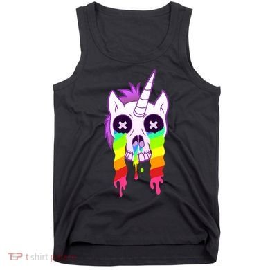 Unicorn Skull Rainbow Tank Top