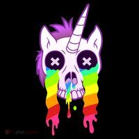 Unicorn Skull Rainbow Tank Top thumb 6