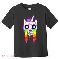 Unicorn Skull Rainbow Toddler T-Shirt thumb 0