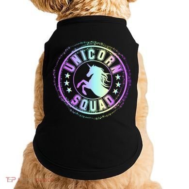 Unicorn Squad Holographic Doggie Tank